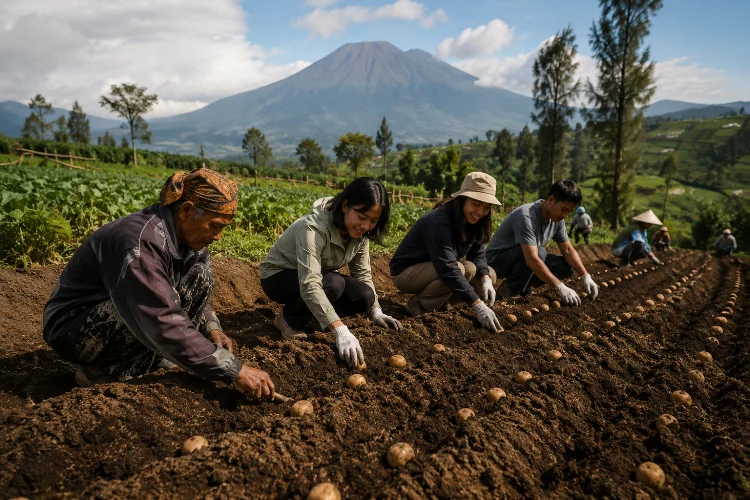 Belajar Menanam Kentang Bersama Petani Tengger di Ranupani